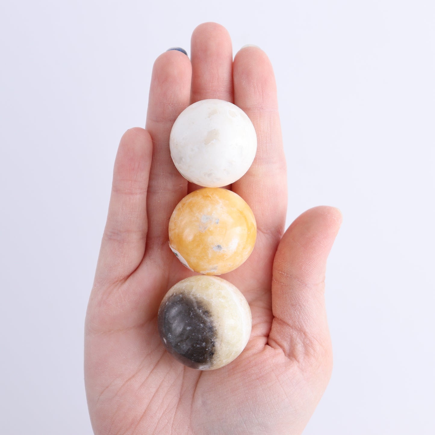 Onyx Spheres Set of 54 - Expert Wholesale and Supplier of Wholesale Crystals & Bulk Gemstones, ["Mexico","onyx","Spheres"]