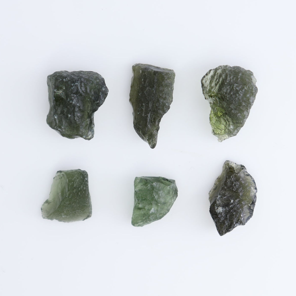 Moldavite Pieces Set of 6