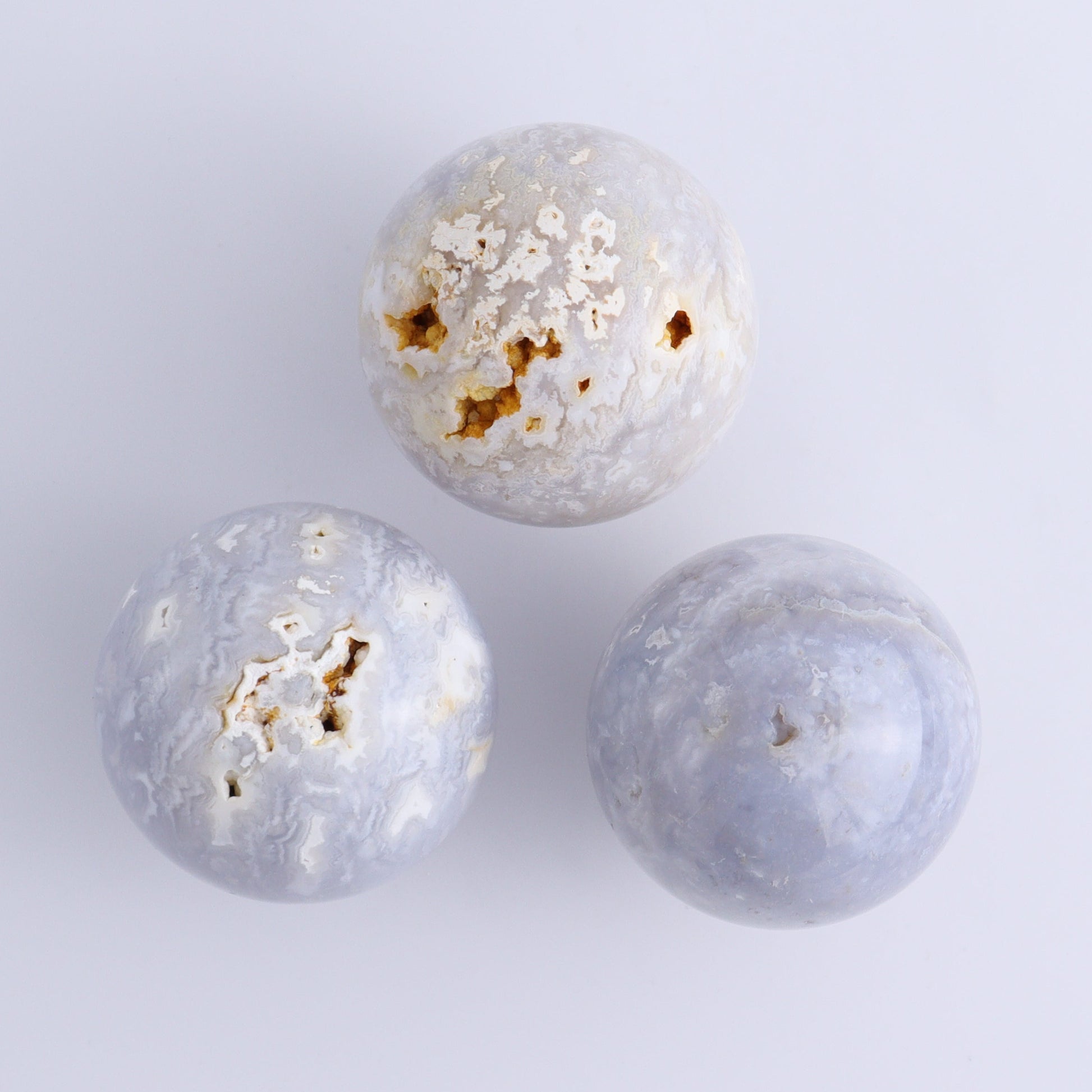 Agate Spheres Set of 9 - Expert Wholesale and Supplier of Wholesale Crystals & Bulk Gemstones, ["Agate","Madagascar","Spheres"]