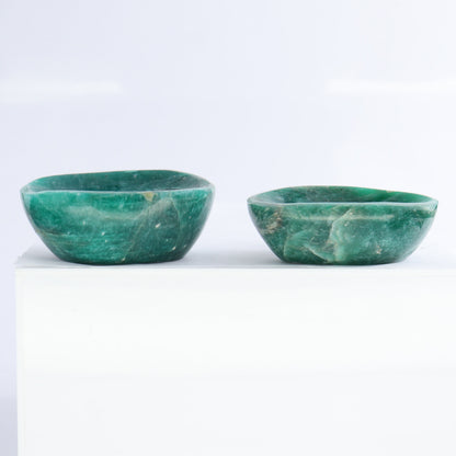 Amazonite Bowls Set of 8 - Expert Wholesale and Supplier of Wholesale Crystals & Bulk Gemstones, ["Amazonite","Bowls","Madagascar"]