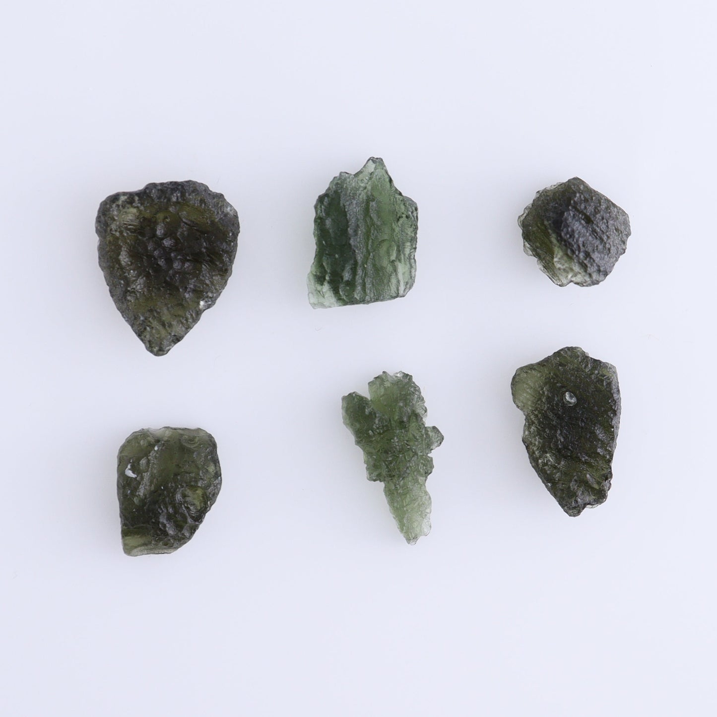 Moldavite Pieces Set of 6