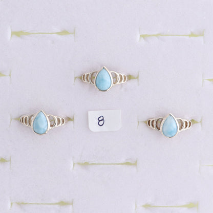 One Larimar Ring - Expert Wholesale and Supplier of Wholesale Crystals & Bulk Gemstones, ["India","Larimar","Ring","sterling silver"]