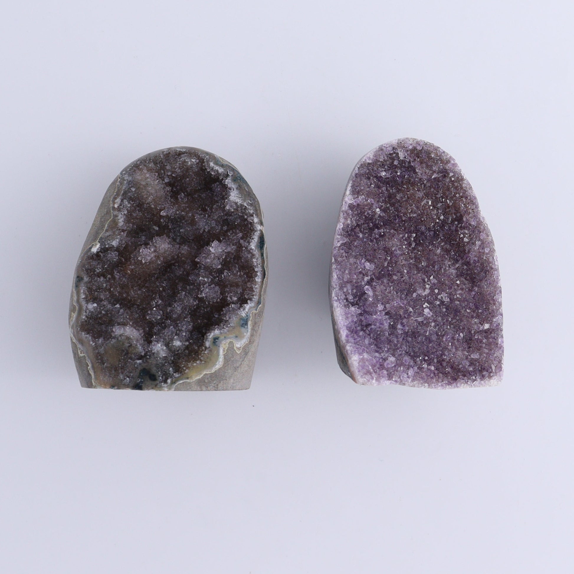 Uruguay Amethyst Cut Base Set of 6 - Expert Wholesale and Supplier of Wholesale Crystals & Bulk Gemstones, ["Amethyst","Cut Base","Uruguay"]