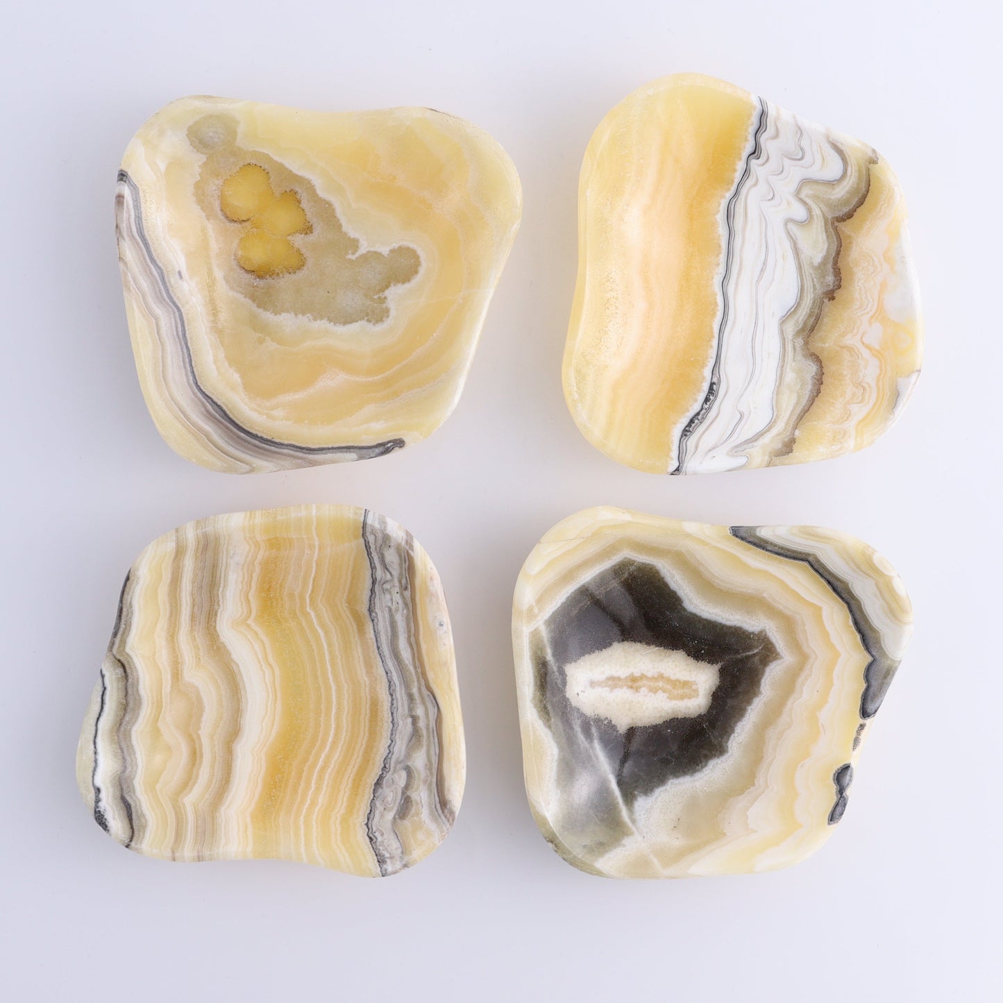 One Small Bowl Mexican Onyx/Calcite Yellow Zebra - Expert Wholesale and Supplier of Wholesale Crystals & Bulk Gemstones, ["bowl","Calcite","Catalog Onyx","Decorative Dish","Mexico","onyx"]
