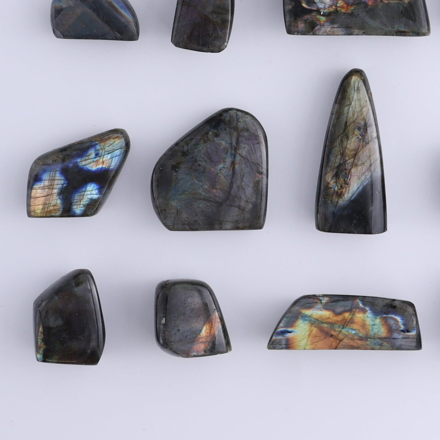 Labradorite Freeform Set of 20 - Expert Wholesale and Supplier of Wholesale Crystals & Bulk Gemstones, ["Freeforms","Labradorite","Madagascar"]