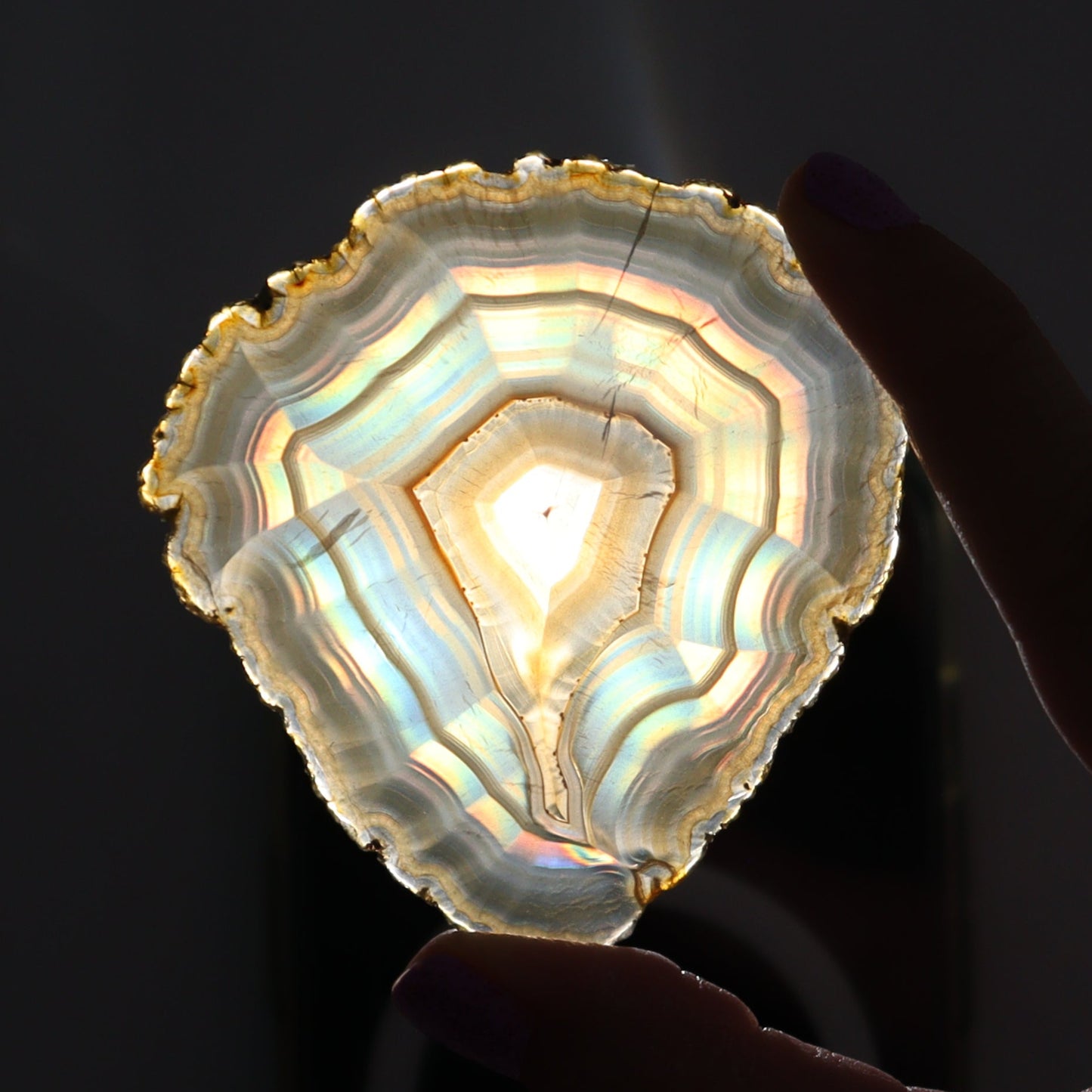 Iris Agate Slices Set of 6 - Expert Wholesale and Supplier of Wholesale Crystals & Bulk Gemstones, ["Agate","Iris Agate","Slices and Slabs"]