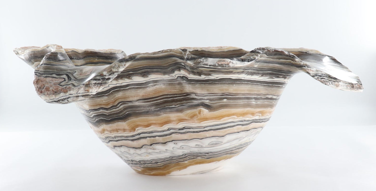 Mexican Onyx/Calcite Bowl 26"