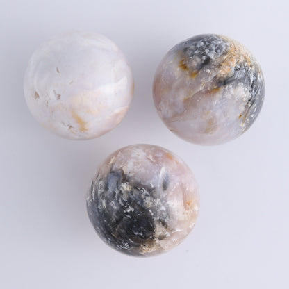Maligano Jasper Palm Stones and Spheres Set of 9 - Expert Wholesale and Supplier of Wholesale Crystals & Bulk Gemstones, ["Indonesia","Maligno Jasper","Palm Stones","Spheres"]