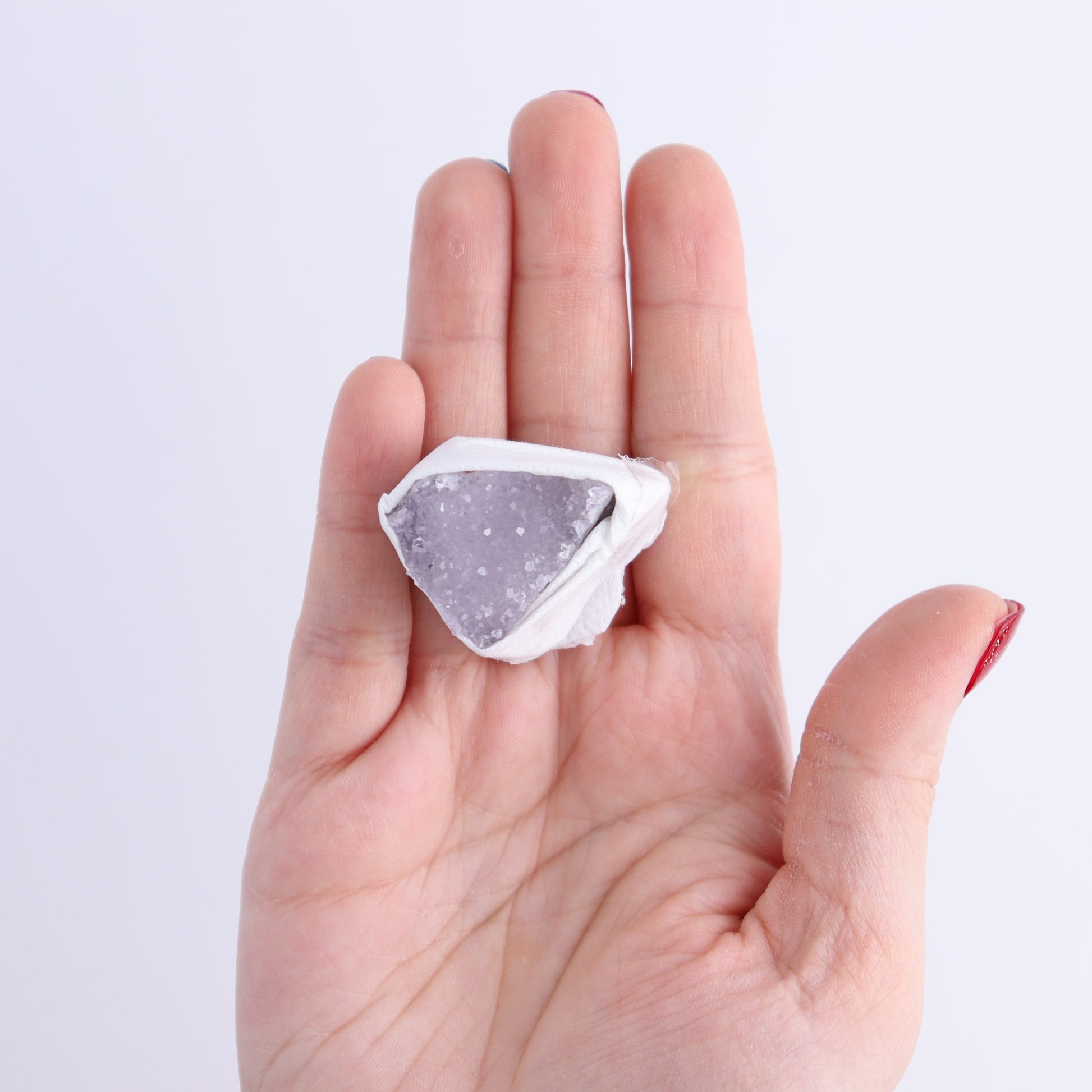 Uruguay Rainbow Amethyst Clusters Flat of 13 - Expert Wholesale and Supplier of Wholesale Crystals & Bulk Gemstones, ["Amethyst","Clusters","Rainbow Amethyst","Sugar Rainbow Amethyst","Uruguay"]