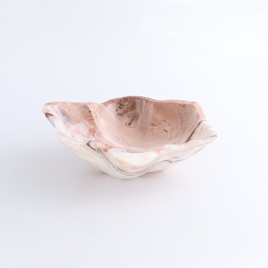 One Small Bowl Mexican Onyx/Calcite Red & White