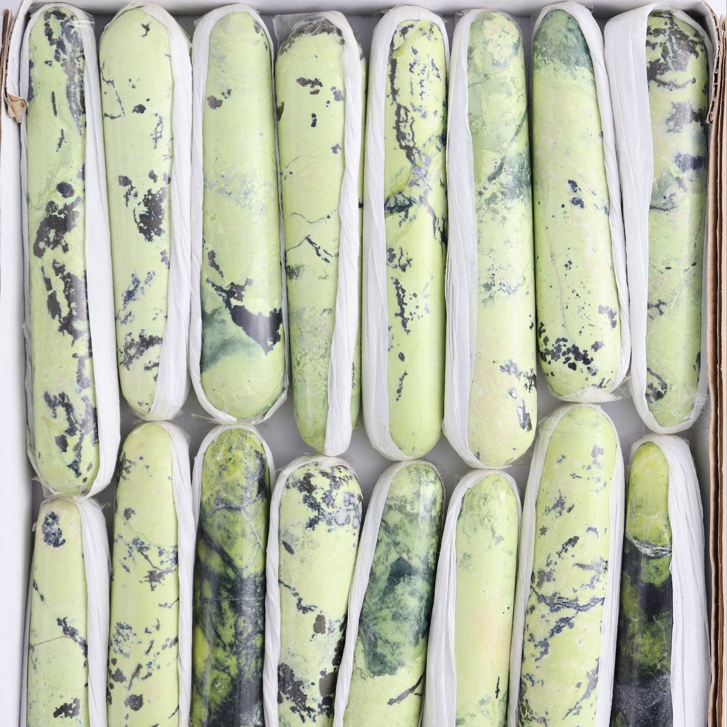 Serpentine Massagers Set of 22 - Expert Wholesale and Supplier of Wholesale Crystals & Bulk Gemstones, ["serpentine","Skulls"]