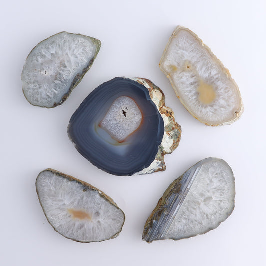 Agate Slices Set of 5 - Expert Wholesale and Supplier of Wholesale Crystals & Bulk Gemstones, ["Agate","Brazil","Slices and Slabs"]