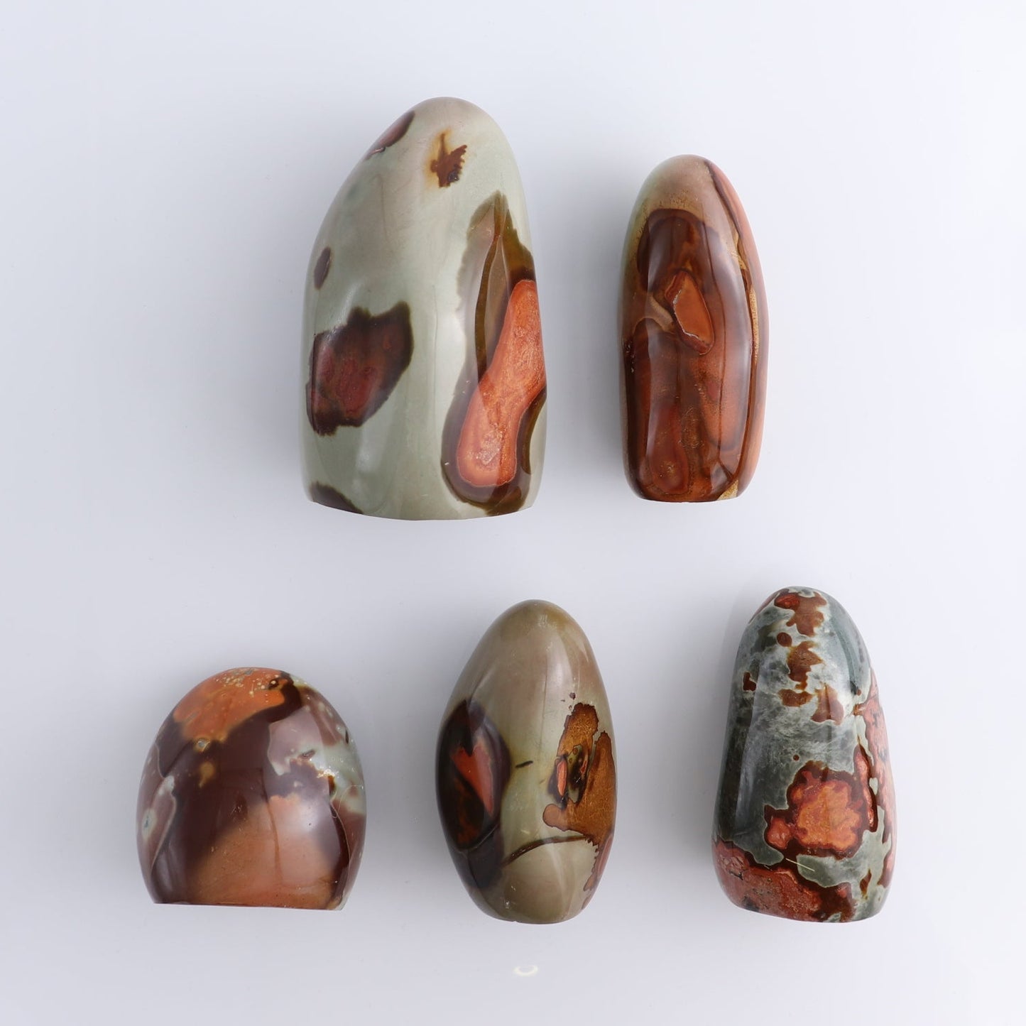 Polychrome Jasper Freeforms Set of 5