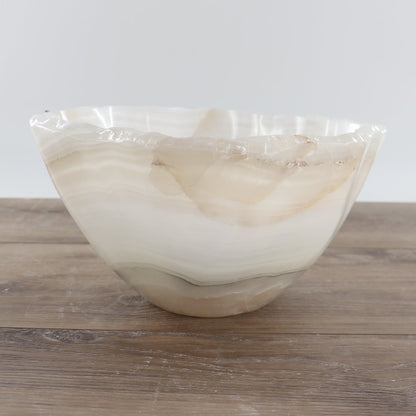 Mexican Onyx/Calcite Bowl 12"