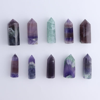 Lavender Fluorite Towers Set of 10