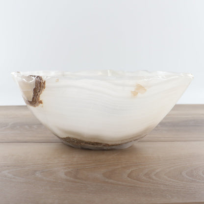 Mexican Onyx/Calcite Bowl 12"