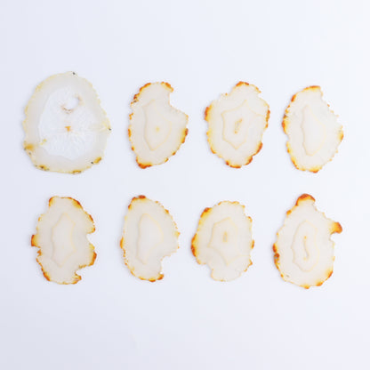 Iris Agate Slices Set of 8 - Expert Wholesale and Supplier of Wholesale Crystals & Bulk Gemstones, ["Agate","Iris Agate","Slices and Slabs"]