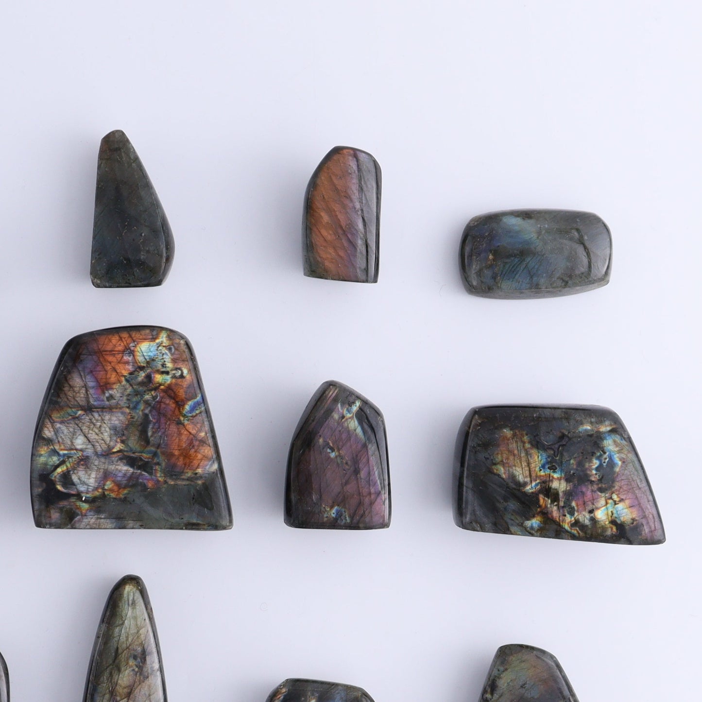 Labradorite Freeform Set of 20 - Expert Wholesale and Supplier of Wholesale Crystals & Bulk Gemstones, ["Freeforms","Labradorite","Madagascar"]