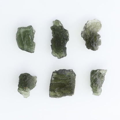 Moldavite Pieces Set of 6