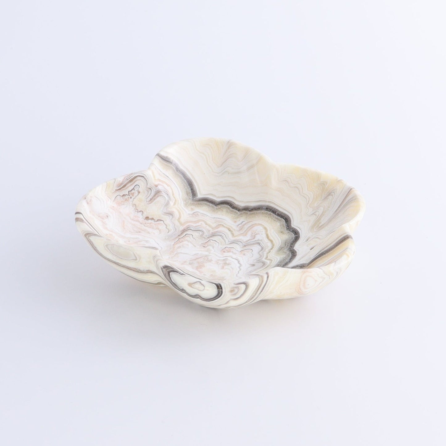 One Mexican Onyx/Calcite Yellow & White Zebra Irregular Bowl - Expert Wholesale and Supplier of Wholesale Crystals & Bulk Gemstones, ["bowl","Bowls","Calcite","Catalog Onyx","Decorative Dish","Mexico","onyx"]