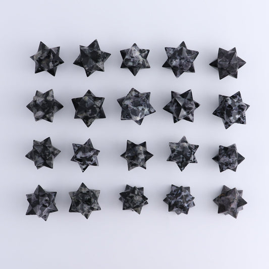 Indigo Gabbro Stars Set of 17 & 3 Cut Base Stars