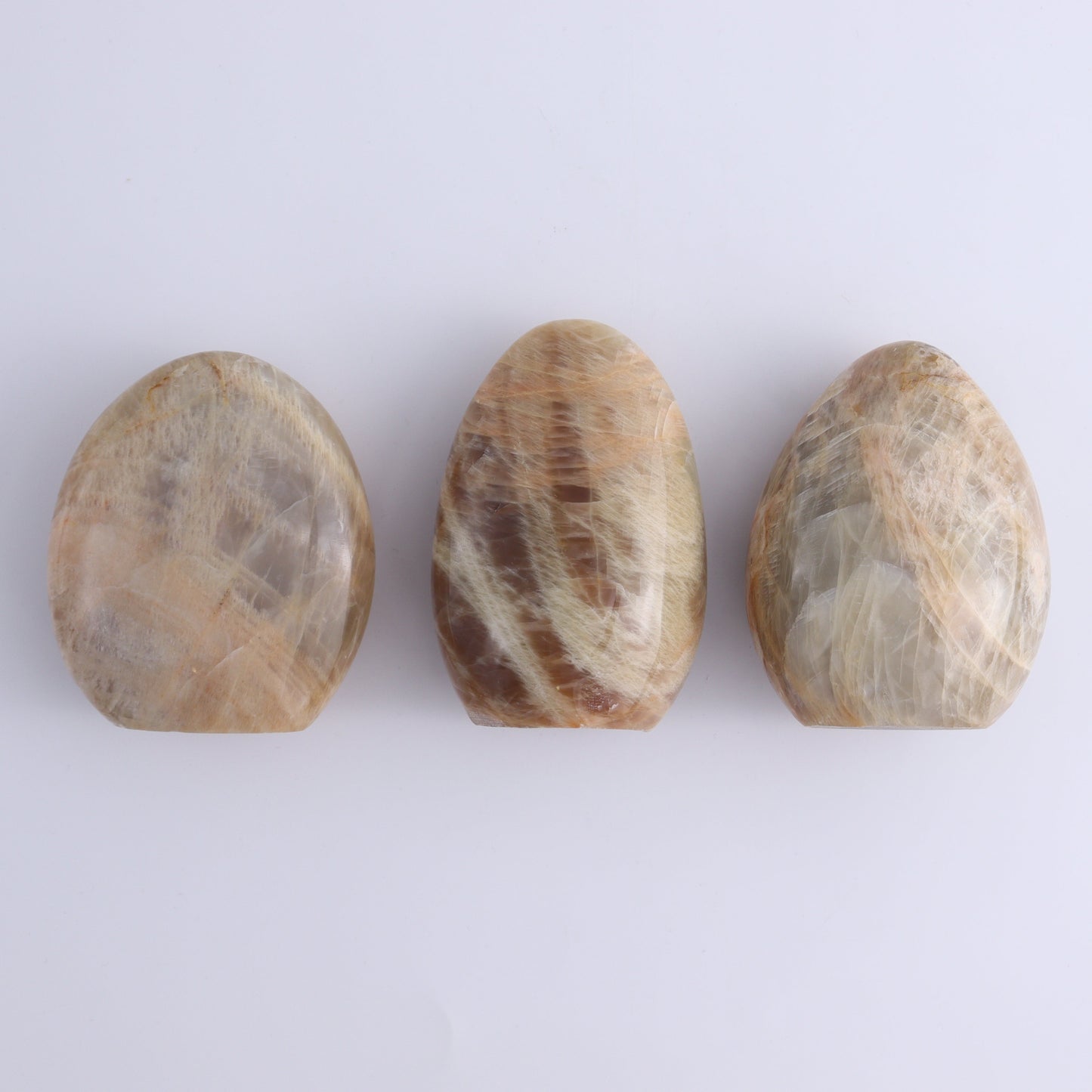 Peach Moonstone Freeform Set of 5 - Expert Wholesale and Supplier of Wholesale Crystals & Bulk Gemstones, ["Freeforms","Peach Moonstone"]