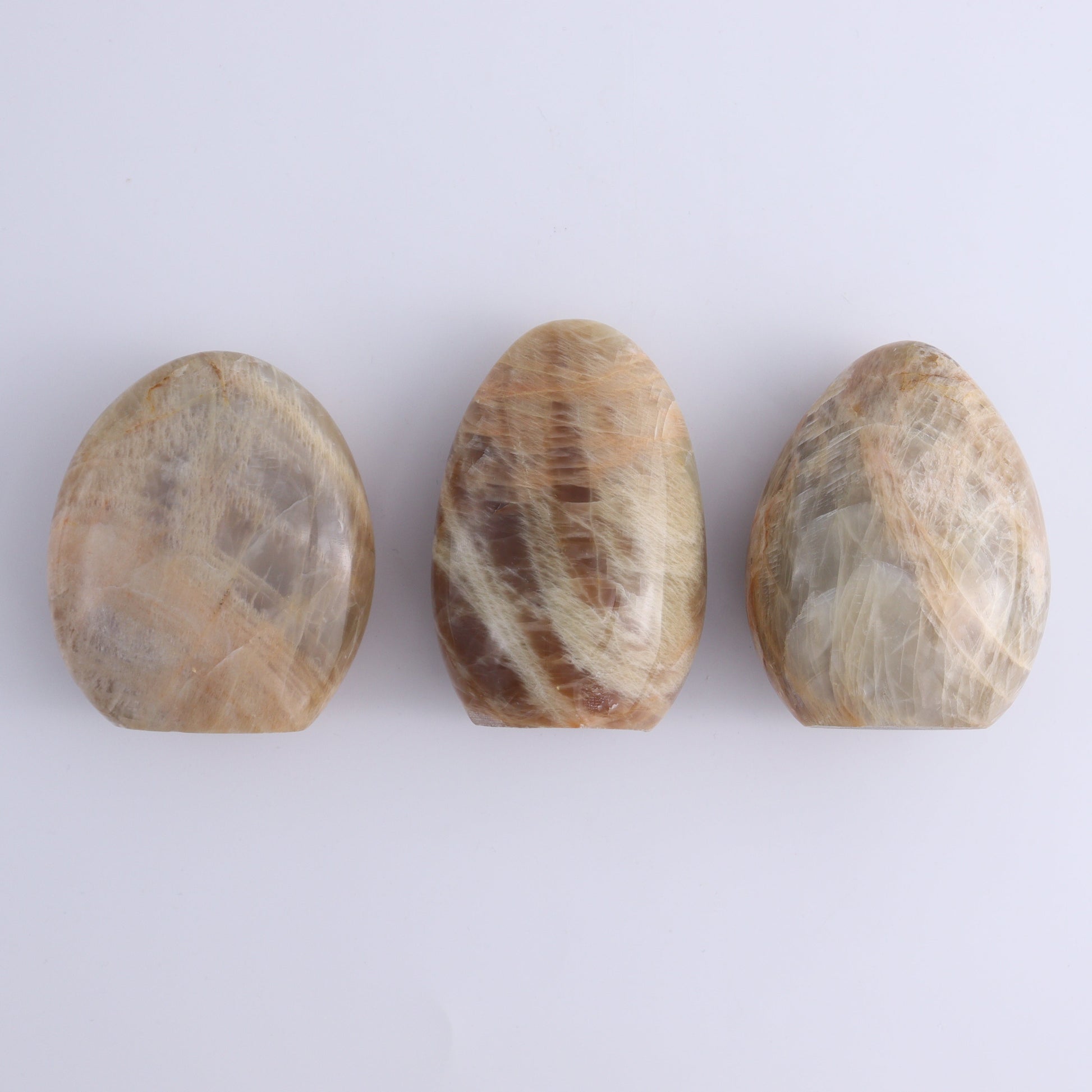 Peach Moonstone Freeform Set of 5 - Expert Wholesale and Supplier of Wholesale Crystals & Bulk Gemstones, ["Freeforms","Peach Moonstone"]