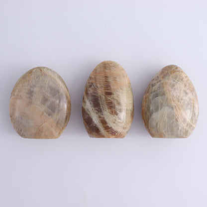 Peach Moonstone Freeform Set of 5 - Expert Wholesale and Supplier of Wholesale Crystals & Bulk Gemstones, ["Freeforms","Peach Moonstone"]