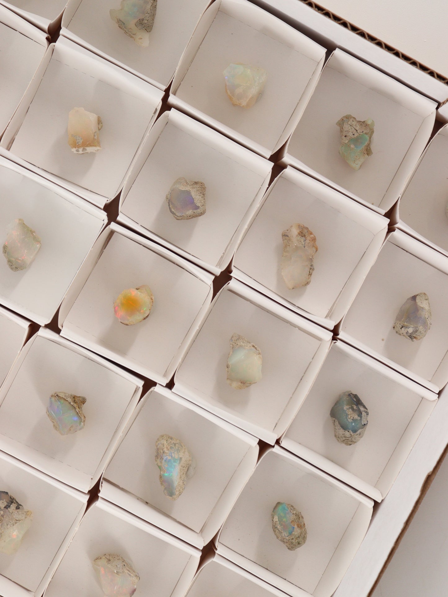 Ethiopian Opal Flat Set of 54 - Expert Wholesale and Supplier of Wholesale Crystals & Bulk Gemstones, []