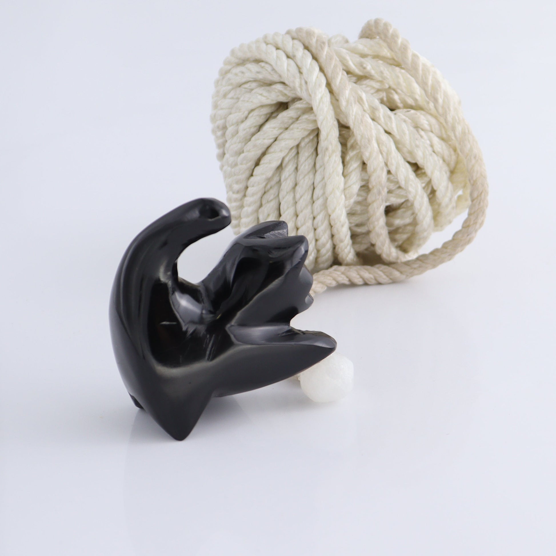 Black Marble Cats Playing with Onyx Ball - Expert Wholesale and Supplier of Wholesale Crystals & Bulk Gemstones, ["Black Marble","Cat","Marble","Mexico","onyx"]