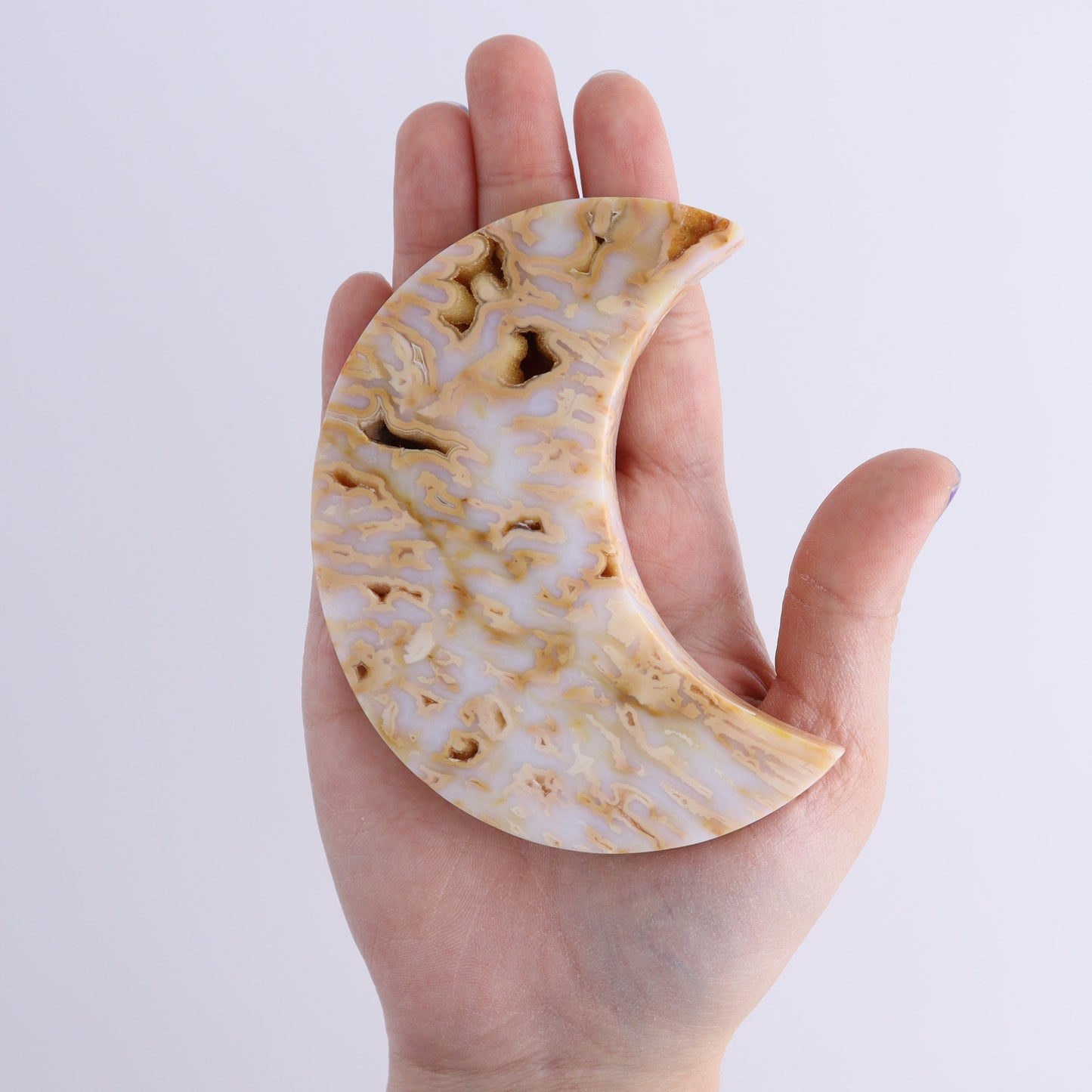 Agate Moons Set of 5 - Expert Wholesale and Supplier of Wholesale Crystals & Bulk Gemstones, ["Agate","moons"]