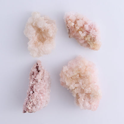 Pink Halite Set of 18 - Expert Wholesale and Supplier of Wholesale Crystals & Bulk Gemstones, ["Flats","Halite","Pink Halite","United States"]