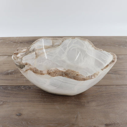 Mexican Onyx/Calcite Bowl 12"