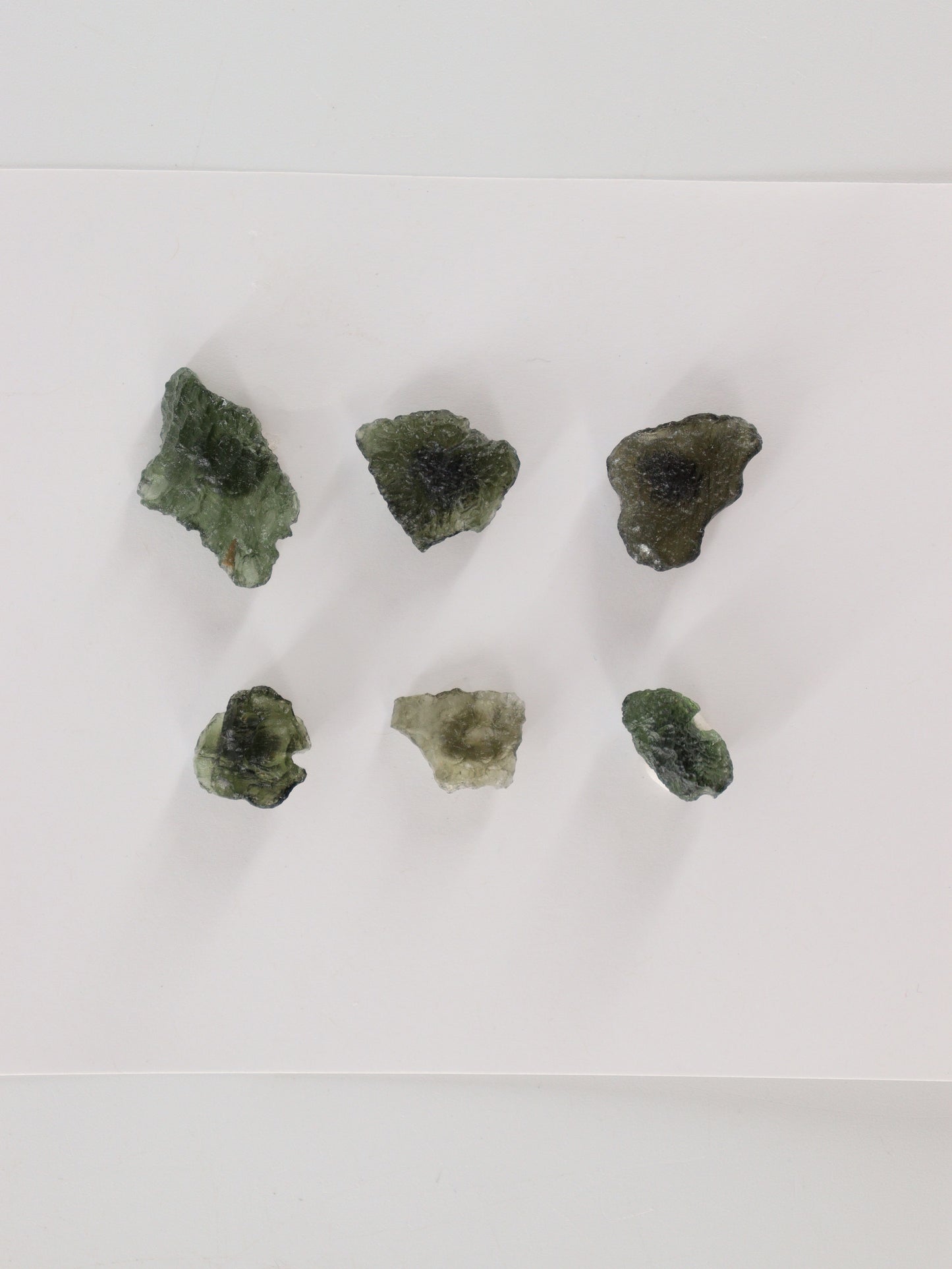 Rough Moldavite Set of 6 - Expert Wholesale and Supplier of Wholesale Crystals & Bulk Gemstones, ["Moldavite","Rough"]