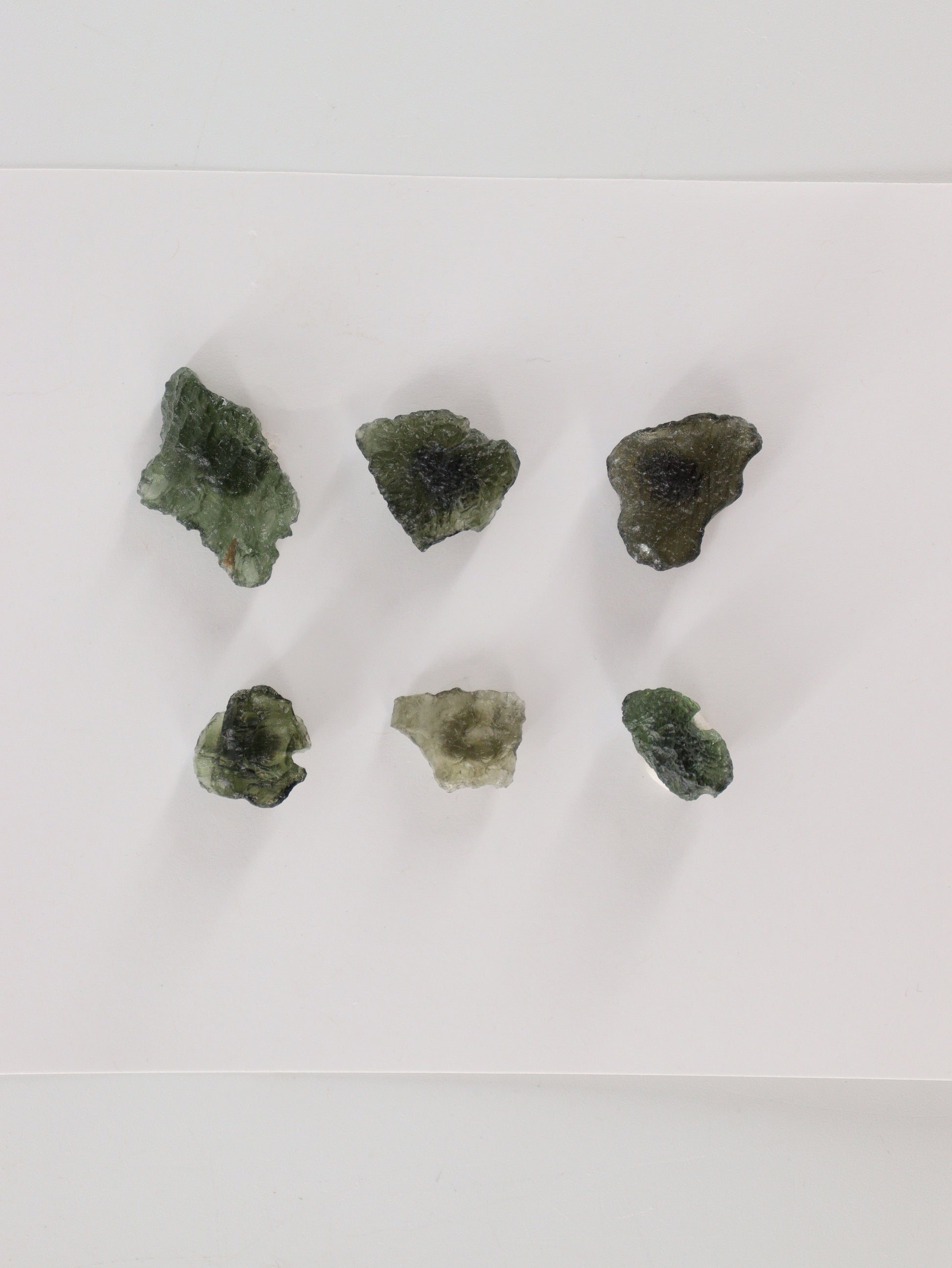 Rough Moldavite Set of 6 - Expert Wholesale and Supplier of Wholesale Crystals & Bulk Gemstones, ["Moldavite","Rough"]