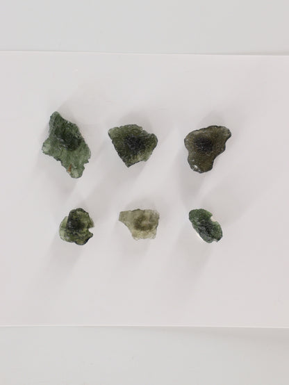 Rough Moldavite Set of 6 - Expert Wholesale and Supplier of Wholesale Crystals & Bulk Gemstones, ["Moldavite","Rough"]