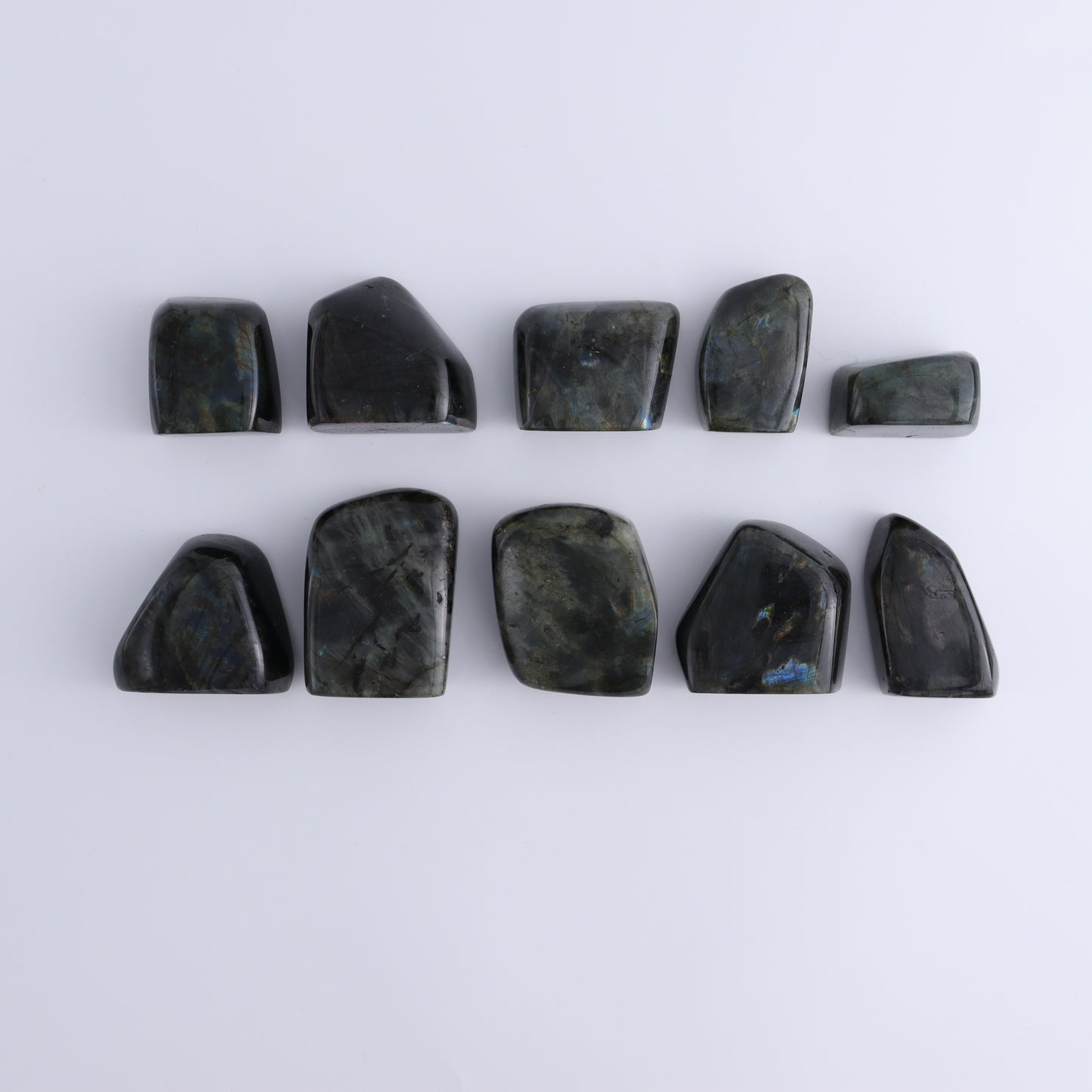 Labradorite Freeform Set of 10 - Expert Wholesale and Supplier of Wholesale Crystals & Bulk Gemstones, ["Freeforms","Labradorite","Madagascar"]