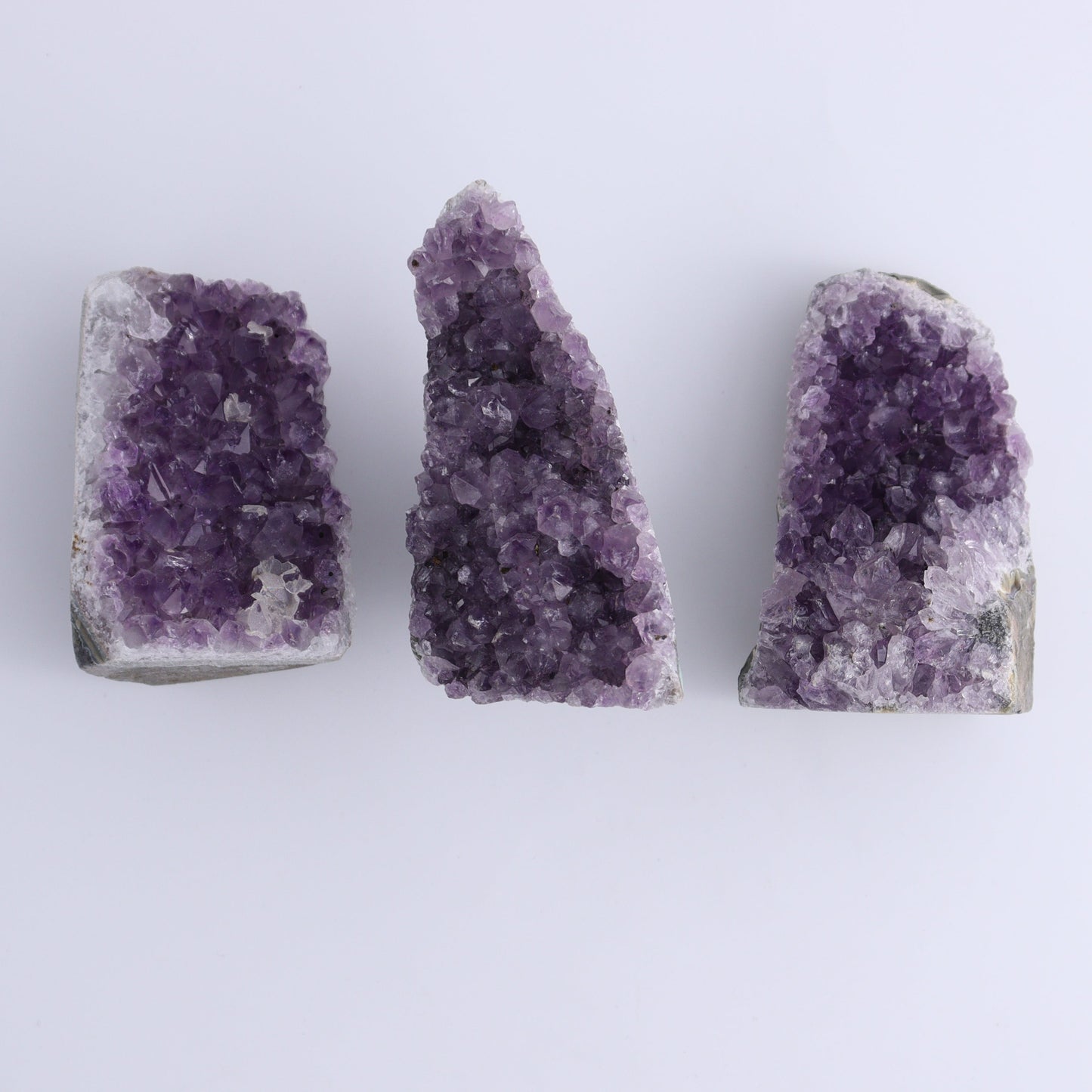 Uruguay Amethyst Cut Base Set of 12 - Expert Wholesale and Supplier of Wholesale Crystals & Bulk Gemstones, ["Amethyst","Cut Base","Uruguay"]