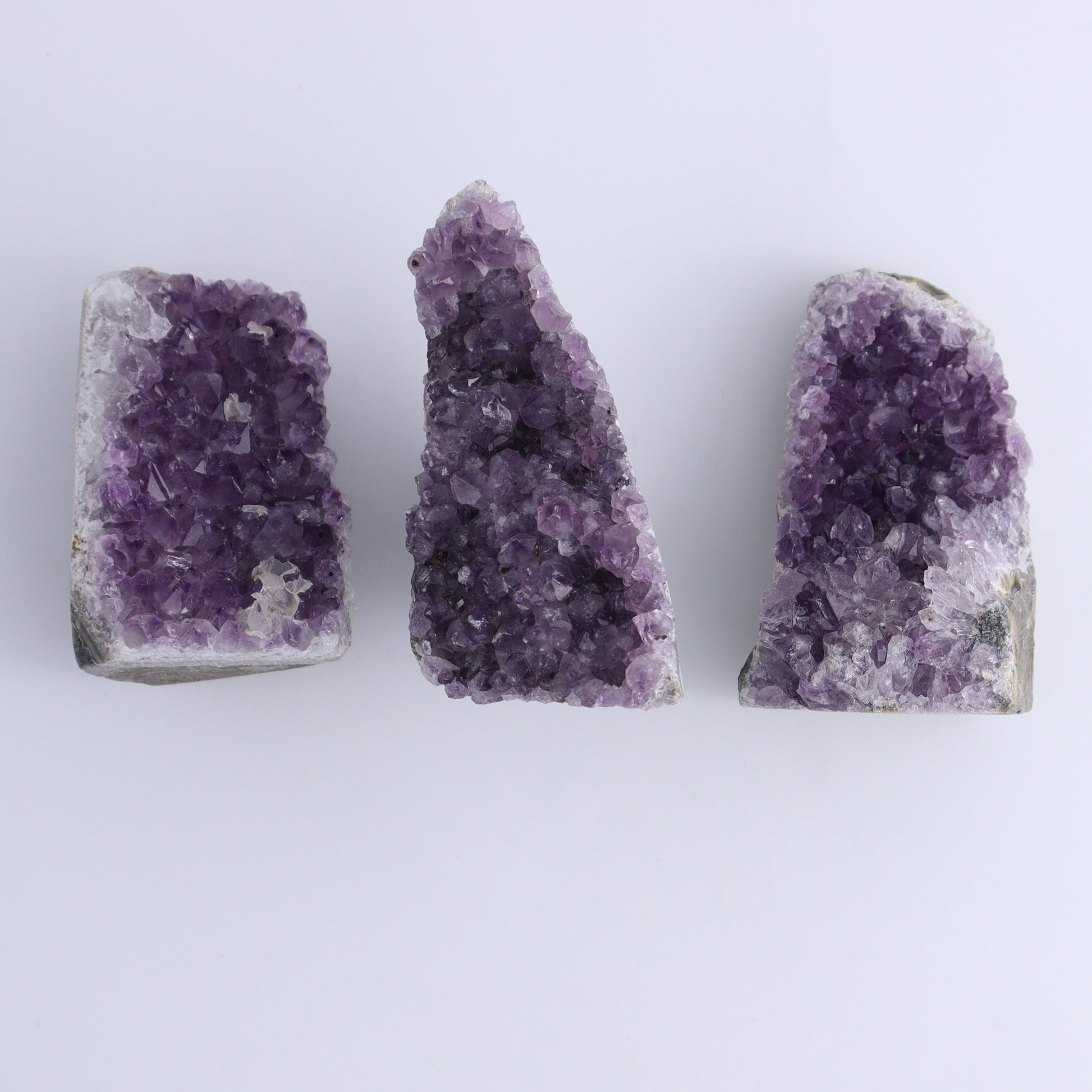 Uruguay Amethyst Cut Base Set of 12 - Expert Wholesale and Supplier of Wholesale Crystals & Bulk Gemstones, ["Amethyst","Cut Base","Uruguay"]