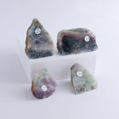 Fluorite Polished Face Cut Bases Set of 16 - Expert Wholesale and Supplier of Wholesale Crystals & Bulk Gemstones, ["Cut Base","Face Polished","Fluorite","Mexico"]