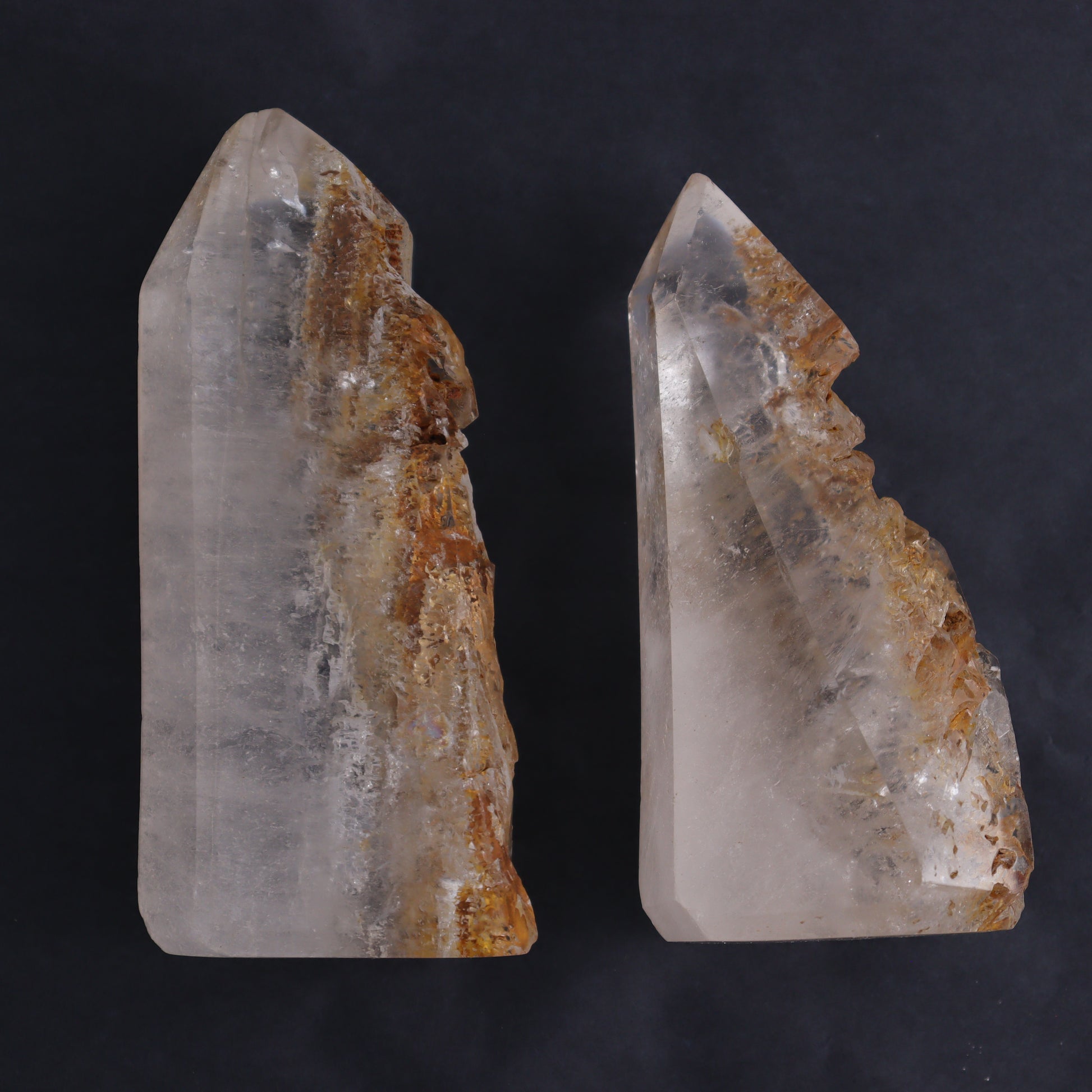 Inclusion Quartz Freeform Set of 4 from Madagascar - Expert Wholesale and Supplier of Wholesale Crystals & Bulk Gemstones, ["close_70","Freeform","Madagascar","Quartz"]