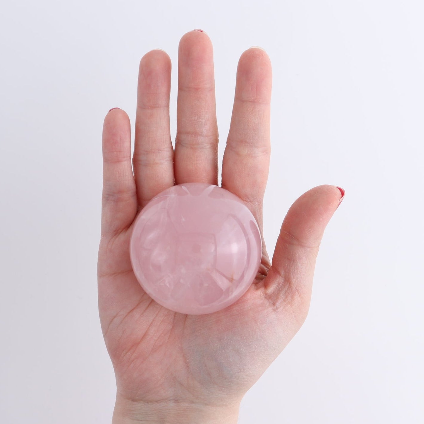 Rose Quartz Spheres Set of 5