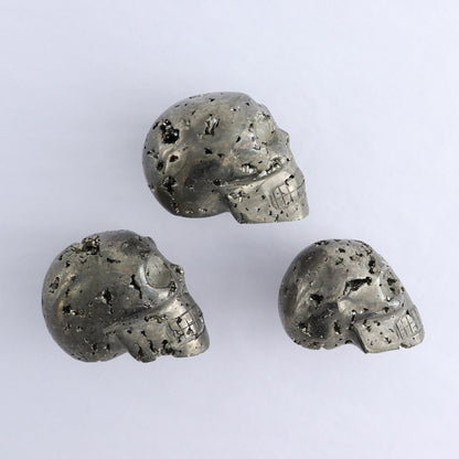 Pyrite Skulls Set of 3