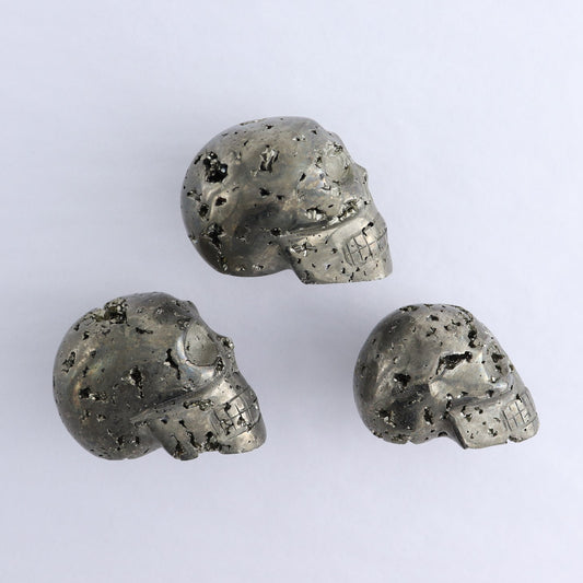 Pyrite Skulls Set of 3