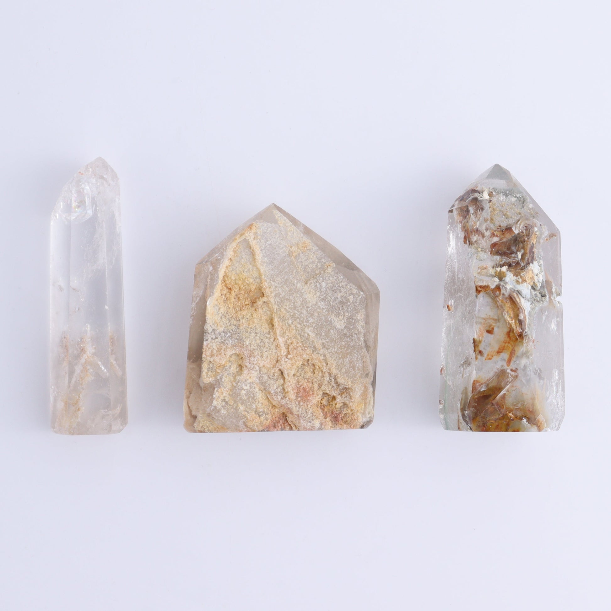 Garden Quartz Towers Set of 20 - Expert Wholesale and Supplier of Wholesale Crystals & Bulk Gemstones, ["Garden Quartz","Quartz","Towers"]