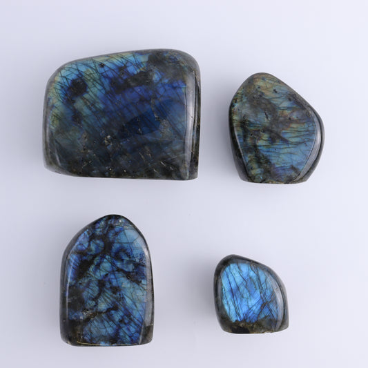Labradorite Freeform Set of 4 - Expert Wholesale and Supplier of Wholesale Crystals & Bulk Gemstones, ["Freeforms","Labradorite","Madagascar"]