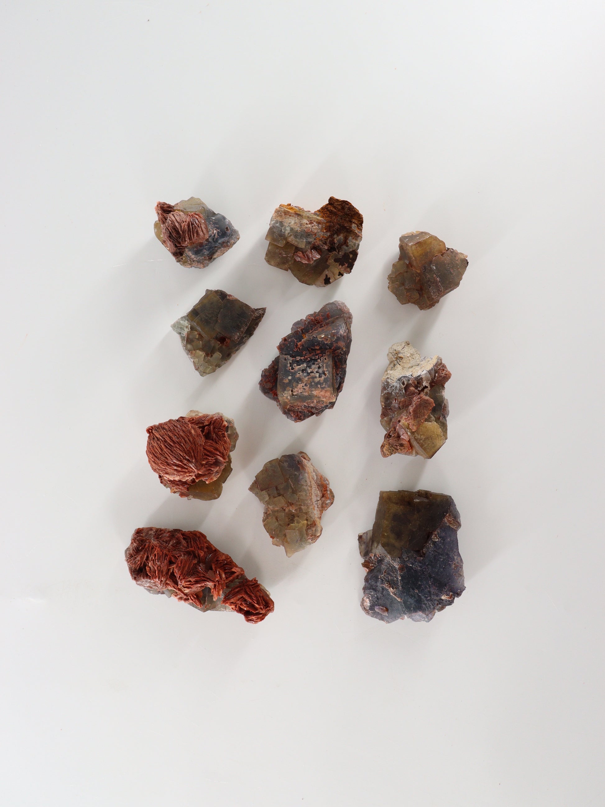 Mixed Moroccan Minerals Set of 10 - Expert Wholesale and Supplier of Wholesale Crystals & Bulk Gemstones, ["close_50","Morocco"]