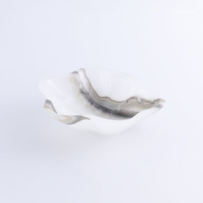 One Mexican Onyx/Calcite White & Grey Irregular Bowl - Expert Wholesale and Supplier of Wholesale Crystals & Bulk Gemstones, ["bowl","Bowls","Calcite","Catalog Onyx","Decorative Dish","Mexico","onyx"]