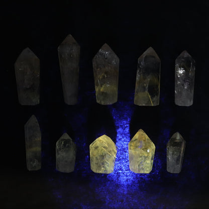 Powellite Amethyst UV Reactive Towers Set of 10