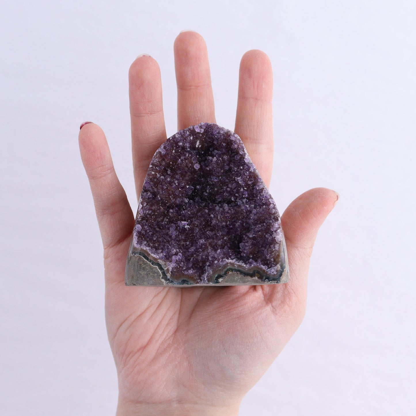 Uruguay Amethyst Cut Base Set of 7 - Expert Wholesale and Supplier of Wholesale Crystals & Bulk Gemstones, ["Amethyst","Cut Base","Uruguay"]